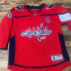 NHL Washington Capitals Red and Blue Kids Jersey
